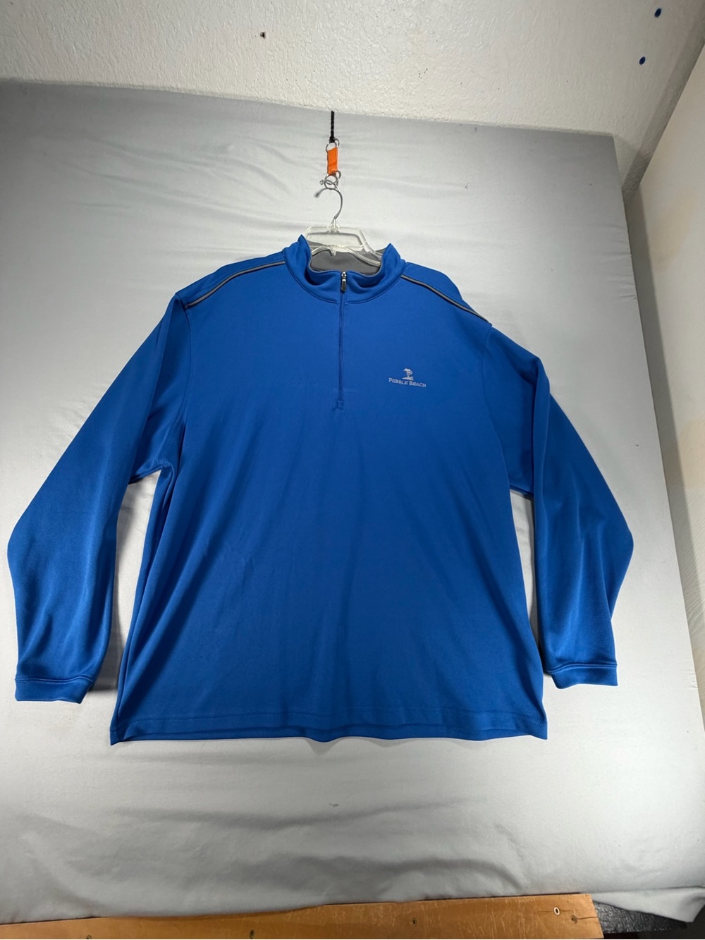 Pebble Beach Men’s Performance 1/4 Zip Golf Pullover Blue Size XL Extra Large